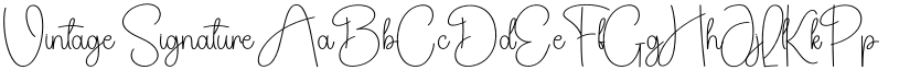 Vintage Signature font download