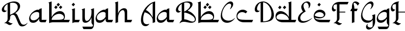 Rabiyah font