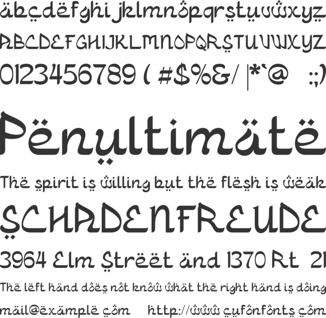 Faditjah font preview