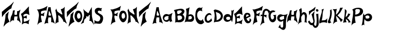 THE FANTOMS FONT font download