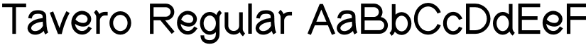 Tavero Regular font