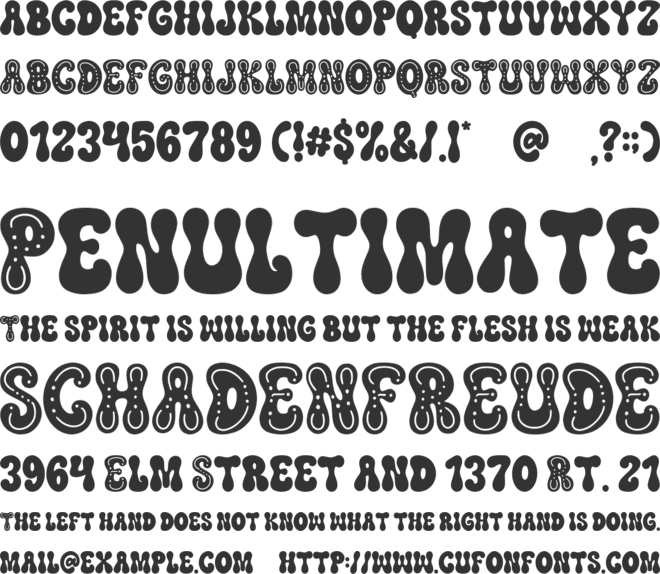 Ginger Bread font preview