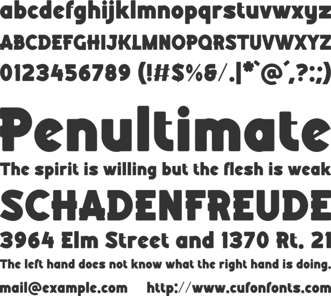 Boldova font preview