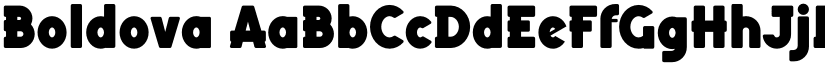 Boldova font