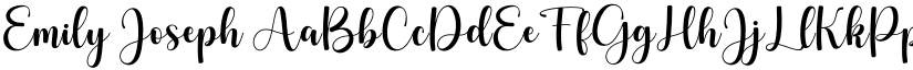 Emily Joseph font