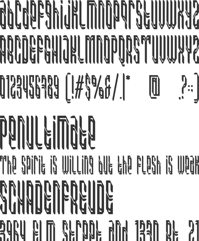 Formaxis font preview