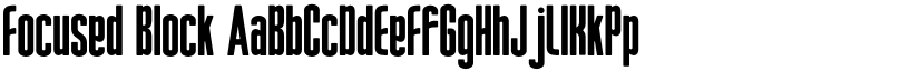 Focused Block font download