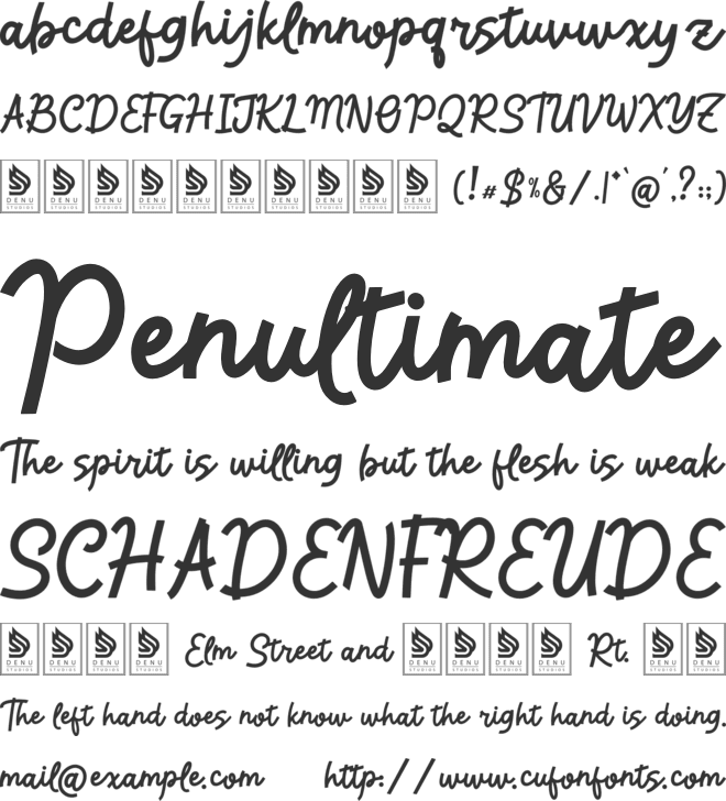 Tontecera font preview