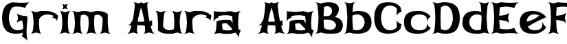 Grim Aura font