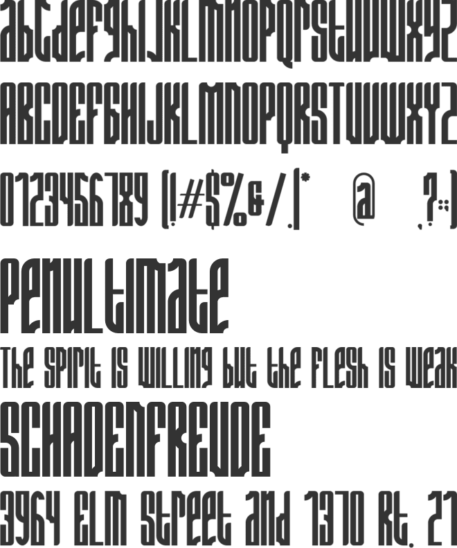 Grid Locke font preview