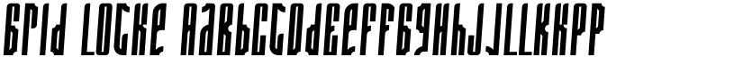 Grid Locke font