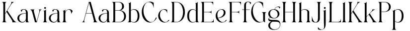 Kaviar font download