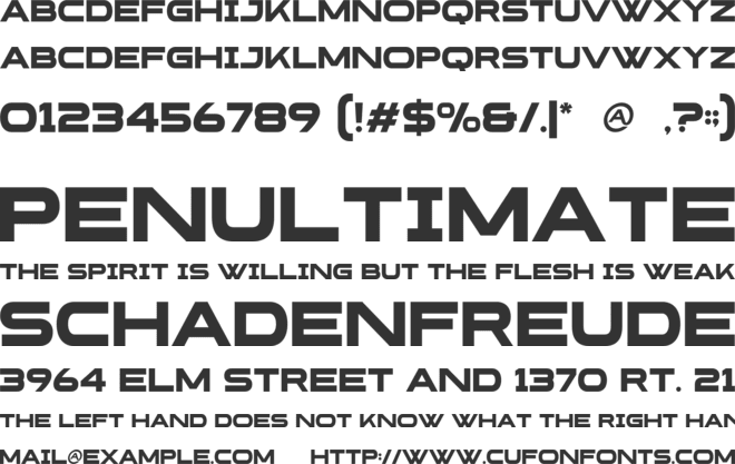 Mainard font preview