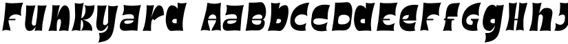 Funkyard font