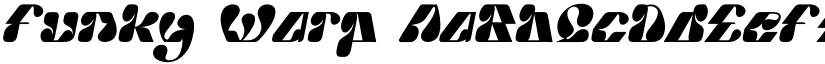 Funky Warp font