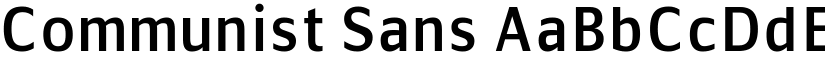 Communist Sans font