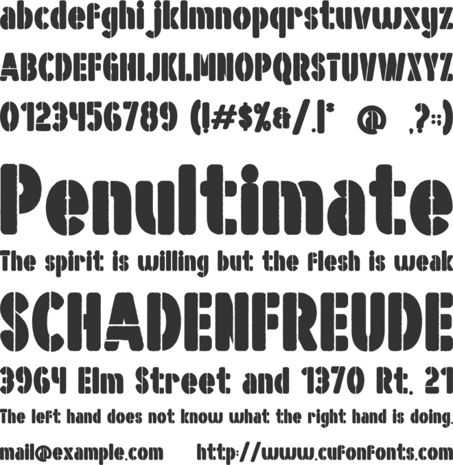 Hold Deck font preview