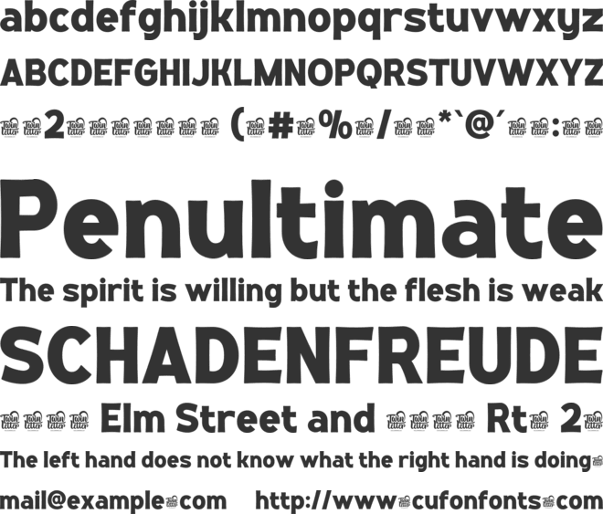 Thio Filmen Trial font preview