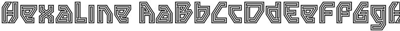Hexaline font