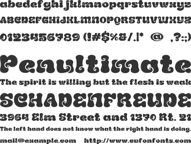 Funkadelic font preview