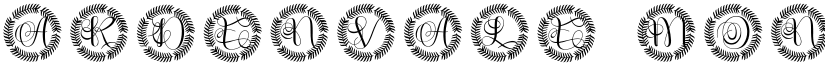 Ardenvale Monogram font
