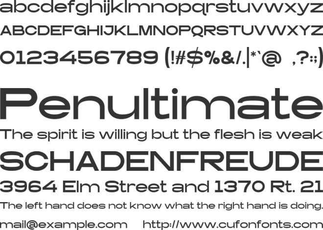 Dismantle font preview