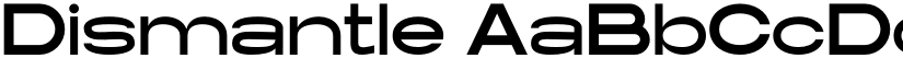 Dismantle font