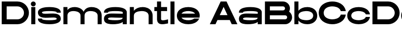 Dismantle font