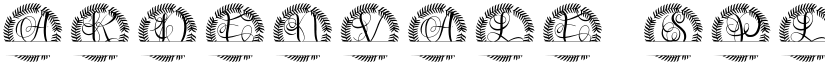 Ardenvale Split Monogram font