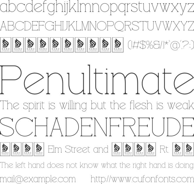 Farway Journal font preview