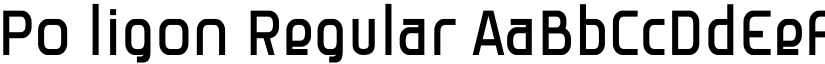 Po ligon Regular font