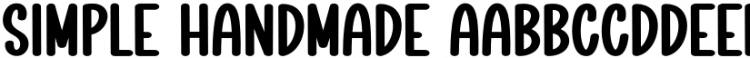 Simple Handmade font