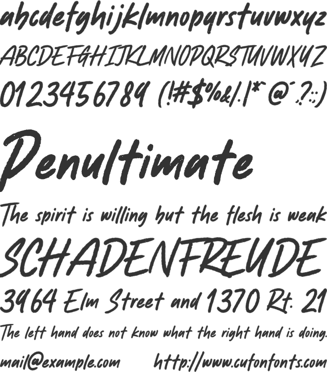 Remontada font preview