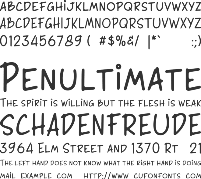 Panakota font preview