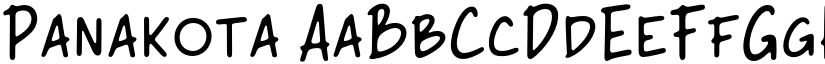 Panakota font