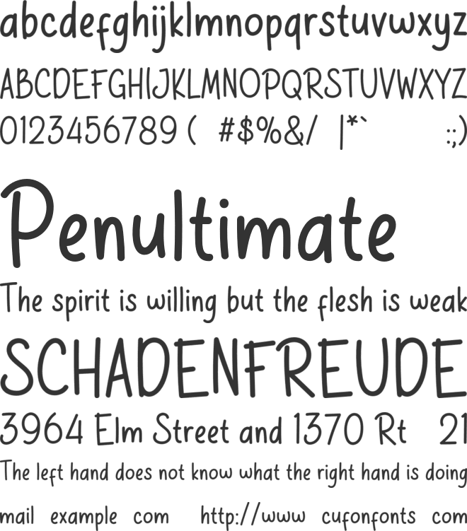 PGR Kagumi font preview