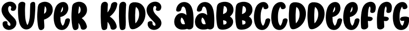 Super Kids font