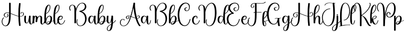 Humble Baby font