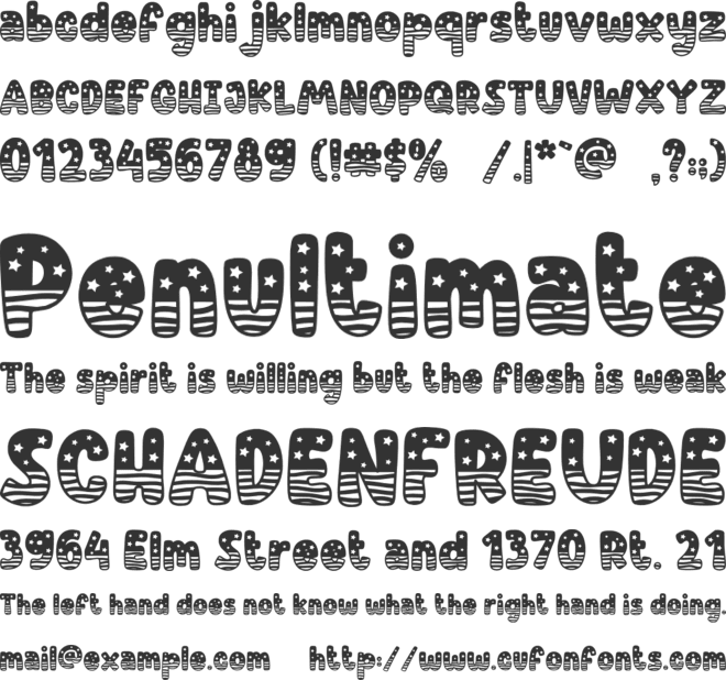 UNITED AMERICA font preview