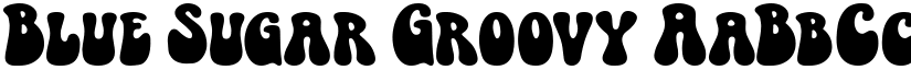 Blue Sugar Groovy font