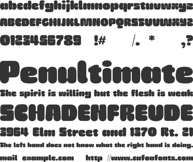 SG Wristan font preview