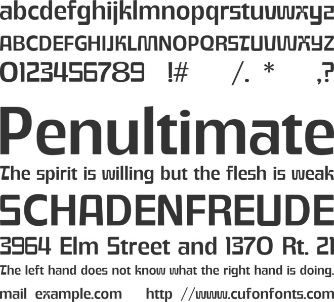 SG Takimon font preview