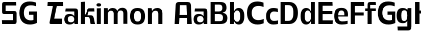 SG Takimon font