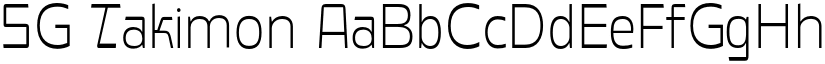 SG Takimon font