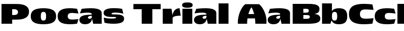 Pocas Trial font