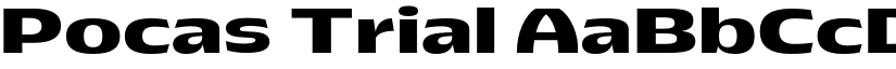 Pocas Trial font