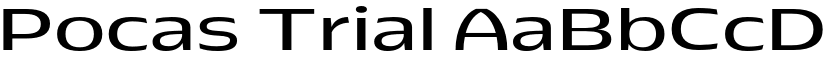 Pocas Trial font