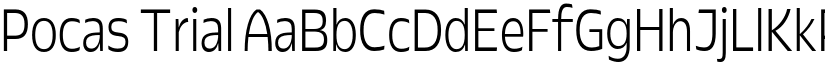 Pocas Trial font