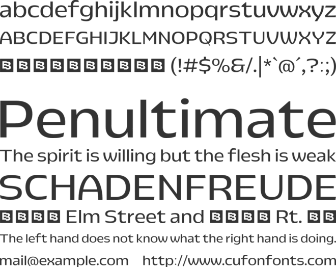 Pocas Trial font preview
