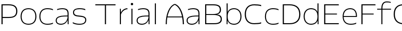 Pocas Trial font